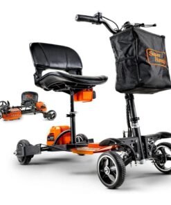SuperHandy 4 Wheel Mobility Scooter Pro with Foldable Design and 330 lbs. Capacity