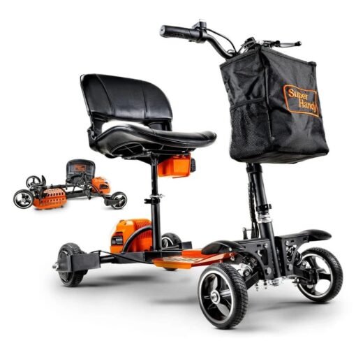 SuperHandy 4 Wheel Mobility Scooter Pro with Foldable Design and 330 lbs. Capacity