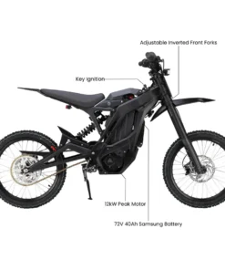 E Ride Pro SS 2.0 - Long Range Electric Dirt EBike 72V